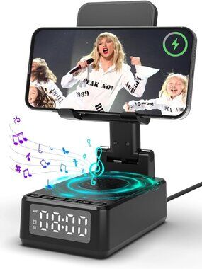 Cell Phone Stand with Wireless Bluetooth Speaker